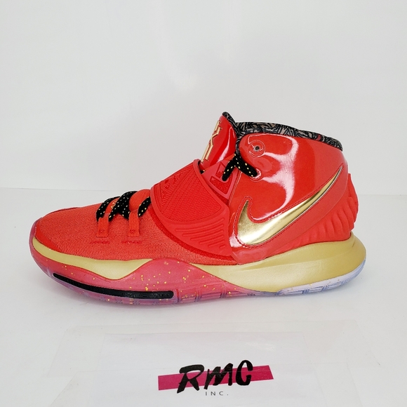 Nike Kyrie 6 All Star Trophies Red Gold CD5026-900 - Picture 1 of 7